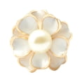 thumbnail image 2 of Jumpingount Bufanda anillo chal Clip bufandas broche aleación Vintage moderno exquisito Camelia flor regalos para mujeres con perla de imitación pañuelo Accesorios de disfraces Jumpingount AP004609-00, 2 of 6