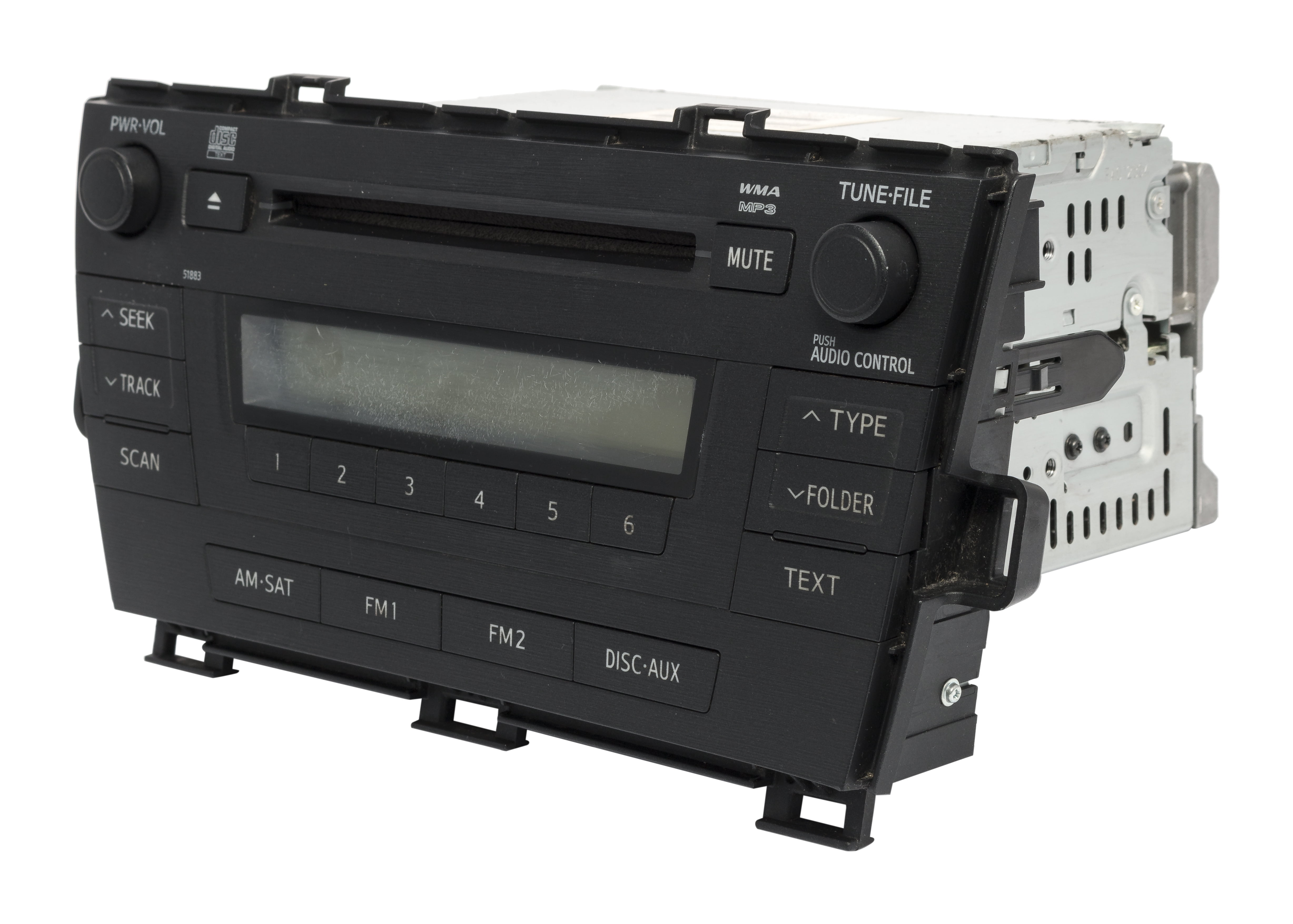 Restored 2010-11 Toyota Prius AM FM Radio Single Disc CD Player 86120-47290 Opt 51883 (Refurbished)