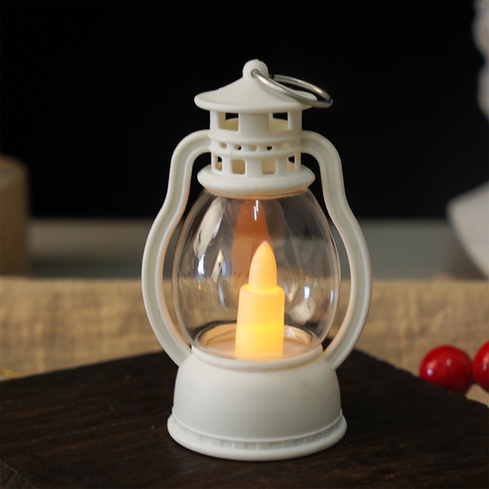 Nilvkv Christmas Lights, 2PC Christmas Lamp Electronic Candle Ambient Light Oil Lamp Candle Night Light(3.58x2.2x2.2in), Christmas Decorations