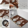 thumbnail image 6 of Kitchen Mat Rug 1 PCS Coffee Gnome Coffee Beans on Brown Background Runner Rug Anti-Fatigue Comfort Memory Foam Standing Mat Non-Slip Floor Door Mat for Bathroom Bedroom 18x47in, 6 of 6
