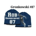 thumbnail image 1 of New England Patriots Beanie Lightweight Rob Gronkowski Design, 1 of 1