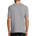 thumbnail image 3 of Hanes Men's and Big Men's Tagless Short Sleeve Tee, Up To Size 6XL, 3 of 5