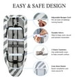 thumbnail image 4 of Mini Ironing Board Cover 12.5 x 32 Inch, Cotton Material with Reinforced Thick Pad, Resists Scorching, Elastic Cord for Snug Fit, Grey, 4 of 6