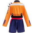 thumbnail image 4 of 3PC Girls Pop Singer Stage Costume Halloween Jacket T-Shirt Shorts Set, Size 7-8Y, 4 of 7