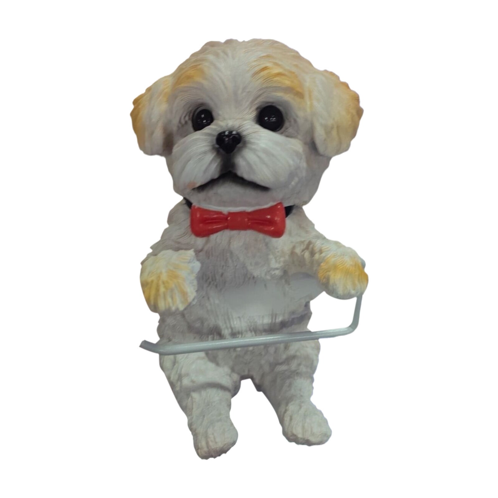 Dog Toilet Roll Holder Cute Teddy Design, Wall Mounted Paper Storage, Storage Rack, By Kingtowag