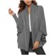 thumbnail image 2 of Pntutb moda mujer camiseta de manga larga otoño suéter cárdigan blusa sólida Tops liquidación Pntutb Pntutb-5891, 2 of 8