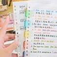 thumbnail image 2 of 10pcs Transparent Paper Clip Pusher Reusable File Clips for Students Office No-Punch Binding Document Organizer, 2 of 8