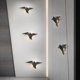 thumbnail image 5 of Lámpara de pared LED con forma de pájaro volador, aplique de pared, focos de pared para pasillo y sala de estar. Negro, 5 of 9