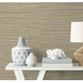 thumbnail image 3 of Luxe Haven Luxe Sisal Peel and Stick Wallpaper (Pashmina & Metallic Silver), 3 of 17