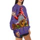 thumbnail image 3 of Sudaderas Navideñas de Cuello Redondo Para Mujer, Sudaderas Con Capucha de Manga Larga, Estampado Informal, Tops Holgados Con Cordón Y Bolsillos Odeerbi ODB193079, 3 of 6