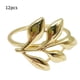thumbnail image 1 of Anillos de servilleta Forma de hoja Servilleteros de banquete Decoración de metal Hebillas de toalla, Oro 12pcs Scienceny HA005464-01, 1 of 7