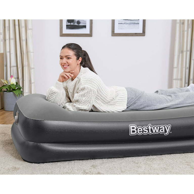 Bestway: Tritech Twin 18 Air Mattress - Built-in AC Pump, Auto Inflation &  Deflation, Firm Comfort Level, Antimicrobial, Weight Capacity 330 lbs. 