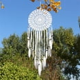 thumbnail image 4 of Dream Catcher Handmade White Feather Wall Hanging Home Car Decoration Room Decoration Gifts  31.5 in DEWEL, 4 of 7