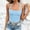 *Light Blue, variant on ClodeEU Women's Halter Neck Sleeveless Tank Top,Casual Slim Fit Cami Shirt for Summer Black,Women's Plus L