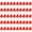 50pcs red, variant on Yammee Fishing Accessory Bright Color Foam Floats Pompano Rig Floats for Trout