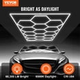 thumbnail image 2 of VEVOR Hexagon Garage Lights 66300LM 15 Grids Honeycomb LED Shop Ceiling Light, 2 of 9