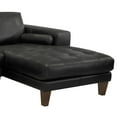 thumbnail image 2 of Armen Living Wynne Modern Leather Right Facing Sectional in Black and Brown, 2 of 5