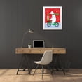 thumbnail image 3 of Woo, Teresa 20x24 White Modern Wood Framed Museum Art Print Titled - Polar Bear and Bicicle, 3 of 4