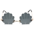 thumbnail image 3 of LABSERRON 1Pc Fun Sea Sunglasses Conch Design Fashionable PC Dark Grey Photo Prop for Partygoers, 3 of 8