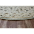 thumbnail image 5 of 6â€™ Round Cream Modern Geometric Area Rug, 5 of 8