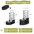 thumbnail image 4 of RIZZARI 8L Raised Automatic Pet Waterer - Gravity fed Stainless Steel Water Dispenser, 100% BPA Free, Large Capacity Feeder for Cats and Medium to Large Dogs, 4 of 7