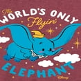 thumbnail image 3 of Disney - Dumbo - The World's Only Flying Elephant - Women's Racerback Tank Top, 3 of 5
