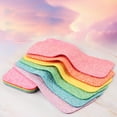 Creative Rainbow Tear Off Rag 12 Layer Kitchen Dishwashing Pot Dish free-hanging-towel-pattern-dishcloth-knitting-patterns-crochet