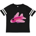 thumbnail image 3 of Inktastic Girls Pink Airplane Pilot Girls Toddler T-Shirt, 3 of 5
