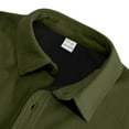 thumbnail image 4 of Ceisia Veste Décontractée Mode Homme Couleur Unie Chaude en Polaire Col à Revers Cadeau Manches Longues, 4 of 8