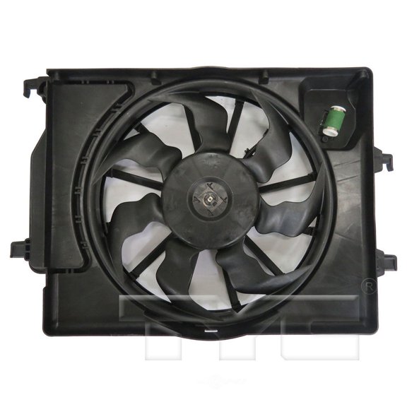 TYC 624330 Dual Radiator And Condenser Fan Assembly Fits select: 2018-2020 HYUNDAI ACCENT