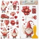 thumbnail image 1 of 4 láminas de calcomanías para San Valentín con diseño de gnomos, corazón rojo y globo. Incluye pegatinas decorativas para muebles, letras de amor y calcomanías UV., 1 of 9