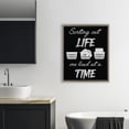 thumbnail image 2 of Sorting Out Life Laundry Brown Framed Floater Canvas Wall Art, design by Marcus Prime, 2 of 10