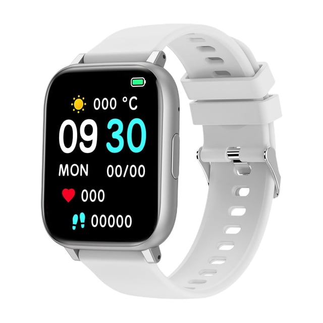 Smart Watch with Bluetooth Calling, Sports Bracelet Fitness Tracker with Custom Dials, Message Reminder, Pedometer, and Extra Long Battery Life, 1.77-Inch Display, for Daily Wear and Light Exercise