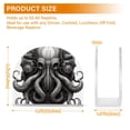 thumbnail image 3 of Octopus Mask Napkin Holder for Table Clear Napkin Stand Paper Holder Acrylic Organizer Dispenser Napkins for Dinner Kitchen Restaurant Room, 3 of 8