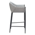 thumbnail image 2 of Andover Barstool Slate Gray Barstool, Modern Style, Cozy polyester linen fabric, Plywood, Indoor Bar, 2 of 5