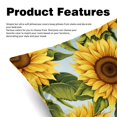 thumbnail image 2 of Sunflower seamless printing Luxurious Velvet Pillows Covers Set of 2 for Throw Pillow or Bed Pillow, Unique Patterns, 16x16 18x18 20x20 Inches,for Various Occasions, 2 of 6