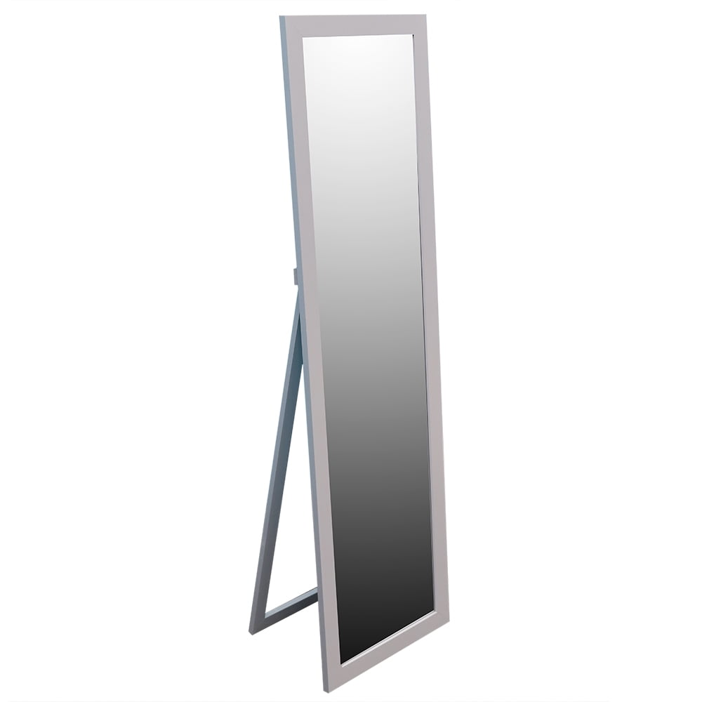 Ladder Zeemeeuw Schaken Home Basics 11” x 47” Easel Back Full Length Mirror with MDF Frame, Grey -  Walmart.com