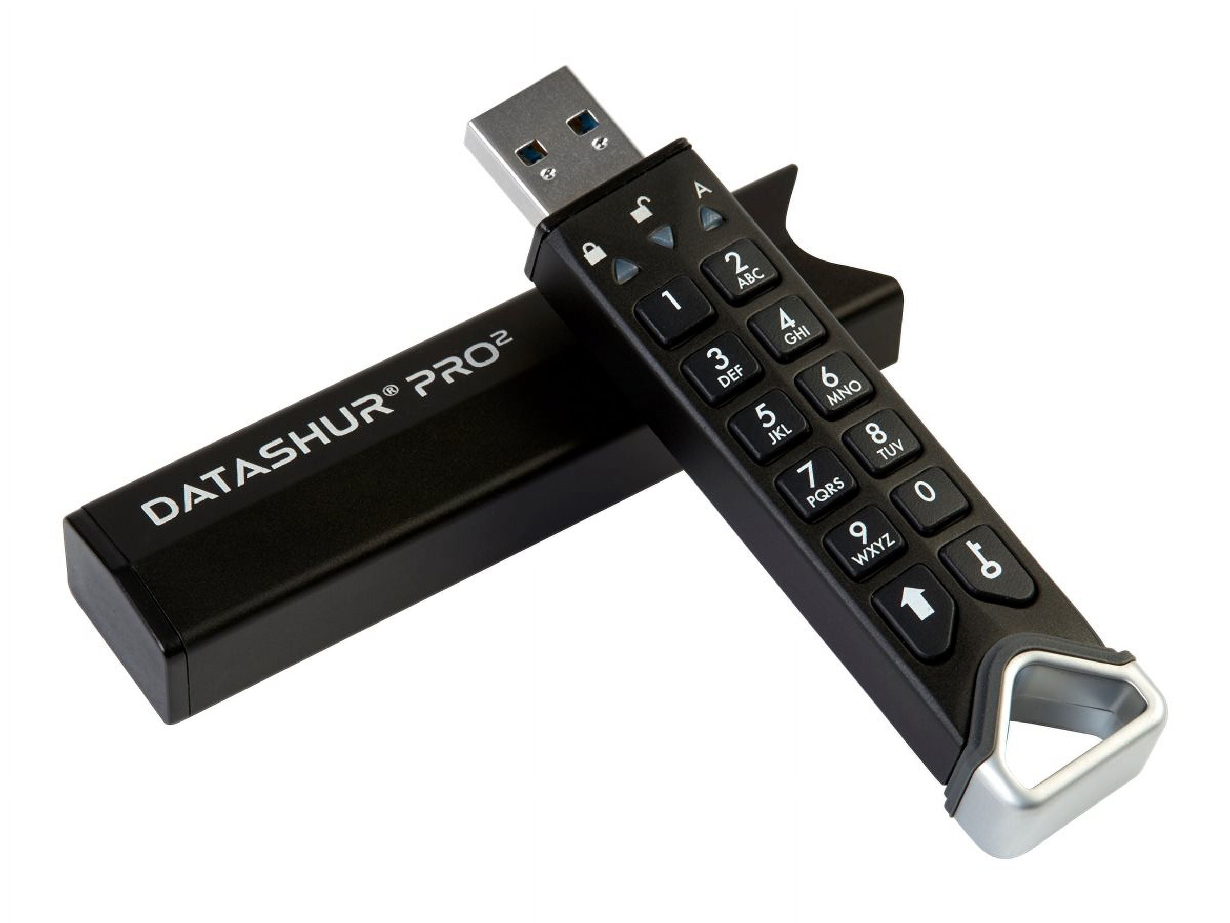 iStorage datAshur PRO2 512 GB | Secure Flash Drive | FIPS 140-2 Level 3 Certified | PIN protected | Dust/Water-Resistant | Incorporated Common Criteria EAL 5+ | TAA Compliant - 512 GB - USB 3.2 (Ge...