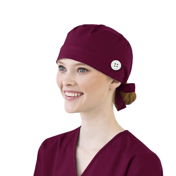 Homesteed Scrub Caps Women Nurse Cap with Built-in Sweatband Adjustable Scrub Hats for Men Bouffant Surgical Caps for Nursing Chef Beauty Spa