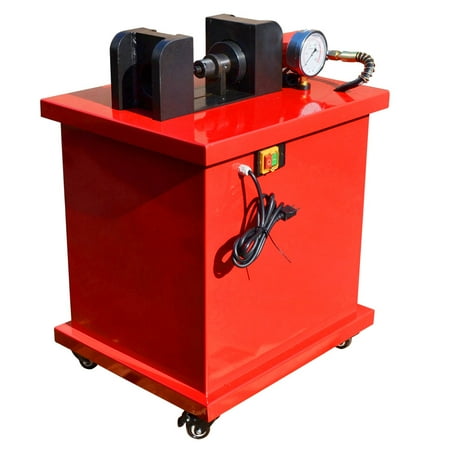 

Electric 4-3/4 x 3/8 Thickness BUSBAR Bender Cuttter Puncher w/4 Dies Hydraulic 2 Speed - 110 volt