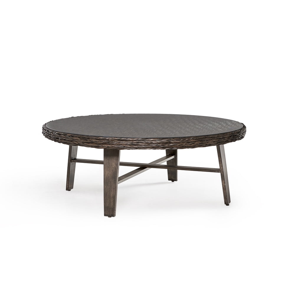 48" Brown Grand Isle Round Coffee Table