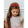 thumbnail image 6 of Red Headbands for Women 1 Inch Halloween Headbands Wide Thick Red Hairband Faux Leather Headband for Women and Girls Fashion Plastic Hard Head Band Solid Colors（2 packs）, 6 of 7