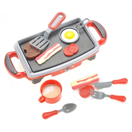 PlayWorld Kitchen Connection Breakfast Griddle Electric Kitchen Grill Pretend Food Playset