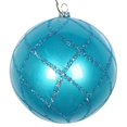 thumbnail image 1 of Vickerman MT198012D Ornement en Filet Pailleté Turquoise 4 Po. - 3 par Sac, 1 of 3