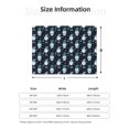 thumbnail image 5 of Goofa Christmas Gnome blue Pattern Fleece Throw Blanket for Couch, Soft Checkered Flannel Blanket for Sofa, Warm Cozy Decorative Blanket Fall Decor Gift-40"x30", 5 of 6