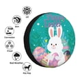 thumbnail image 4 of Sikiie Happy easter Print PVC Leather Spare Tire Wheel Cover Spare Tire Cover, for Car Truck SUV Camper Trailer Universal Fit-15 inch, 4 of 6