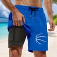 thumbnail image 2 of Letdown Men Basketball Swim Trunks with Compression 9 Inches Breathable Liner Elastic Bottom Pockets for Board Beach Gym Running, 2 of 4