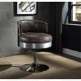 thumbnail image 2 of ACME Brancaster Chaise en Cuir Réglable en Chocolat et Chrome, 2 of 7
