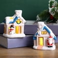 thumbnail image 1 of facefd Christmas LED Houses Ornaments Luminous for Halloween Party Santa, 1 of 8