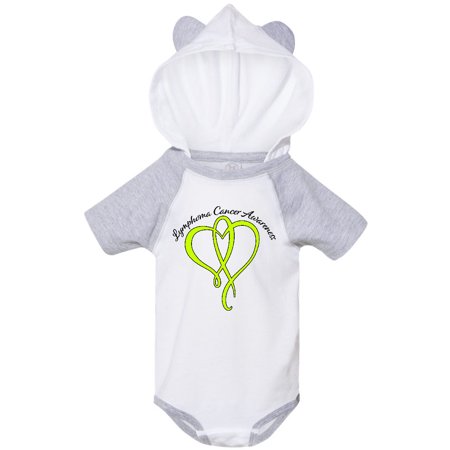 

Inktastic Lymphoma Awareness with Lime Green Ribbon Heart Gift Baby Boy or Baby Girl Bodysuit